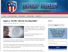 Tablet Screenshot of patriotprivacy.com